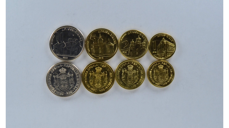 Serbia 4 coin set