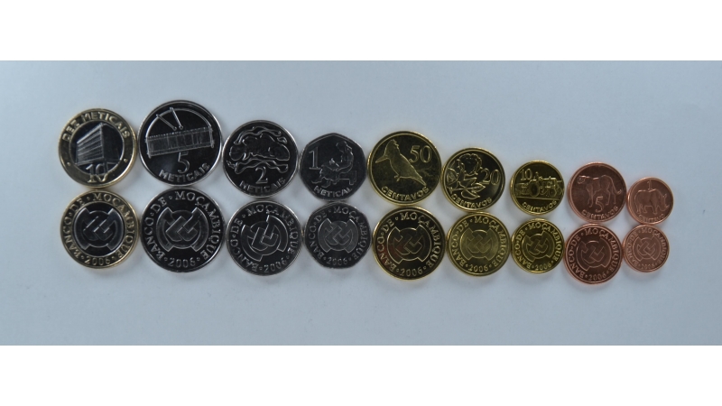 Mozambikas 9 monetų rinkinys
