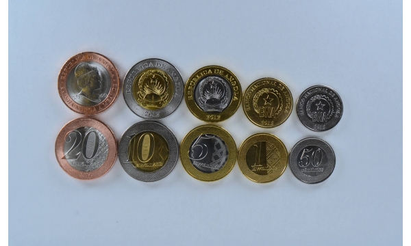 Angola 5 coin set