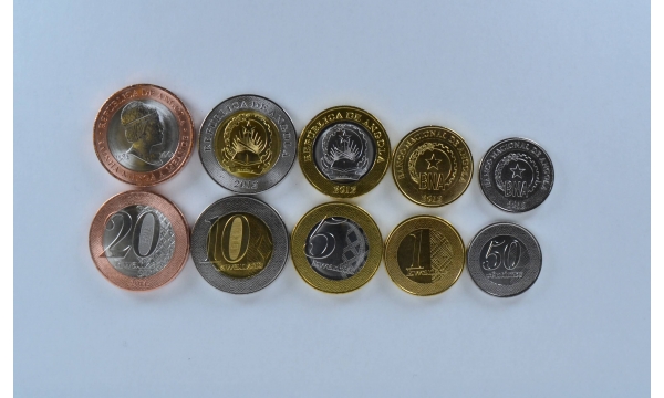 Angola 5 monetų rinkinys
