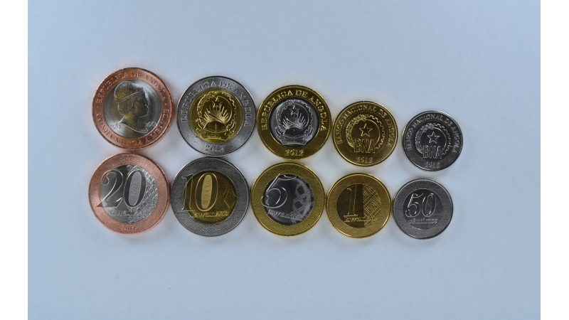 Angola 5 coin set