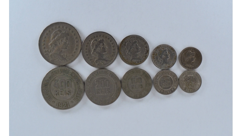 Brazilija 5 monetų rinkinys
