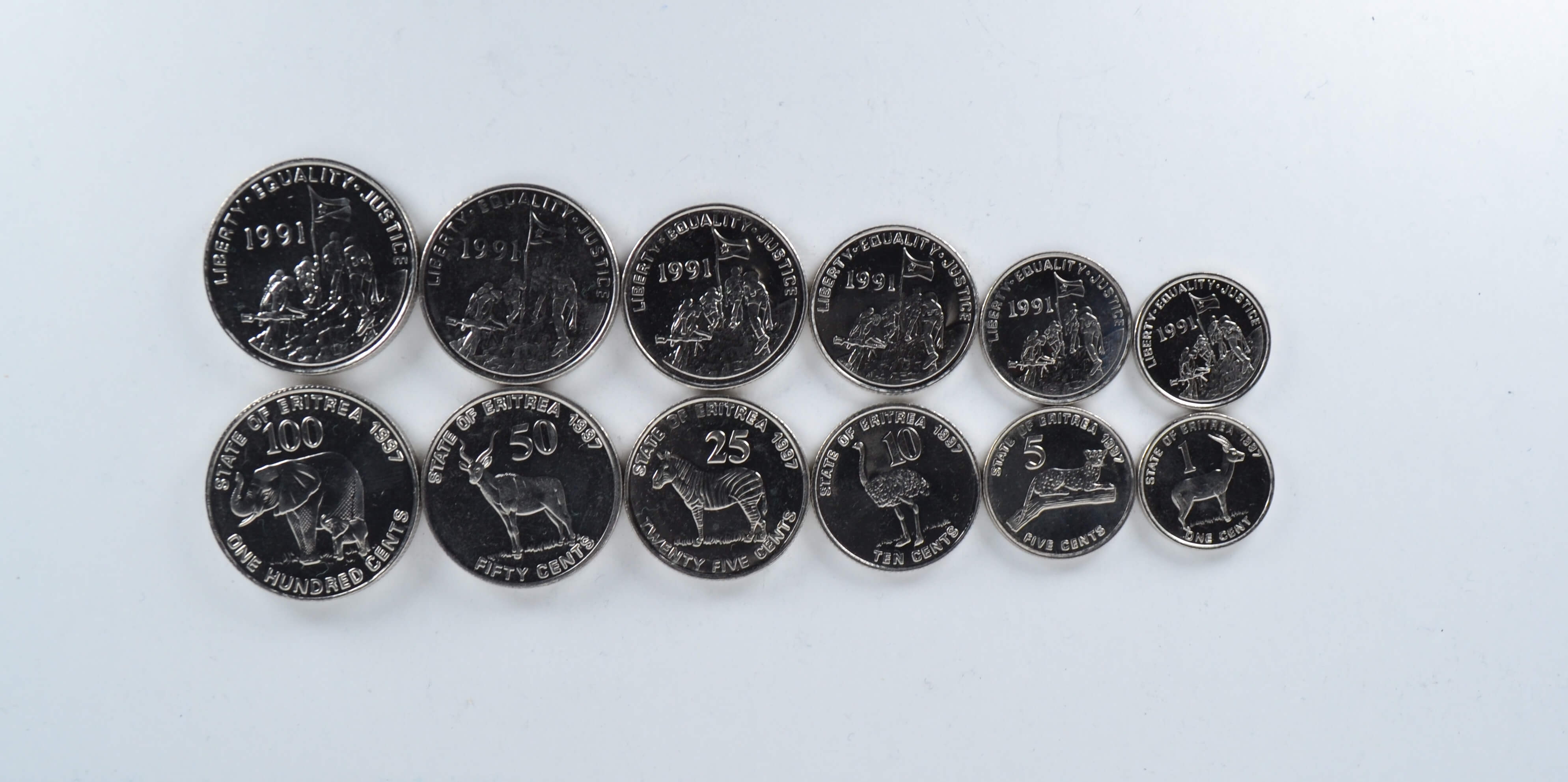 KM43 Eritrea 1997 1 Cent Uncirculated