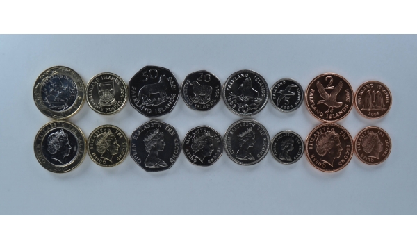 Folklando salos 8 monetų komplektas