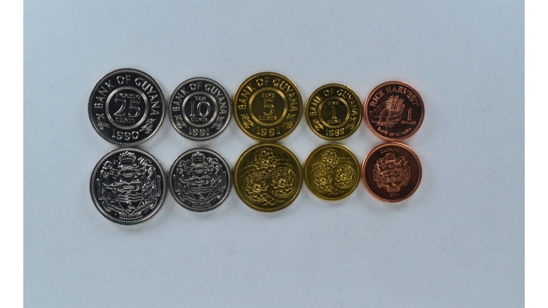 Gajana 5 monetų rinkinys