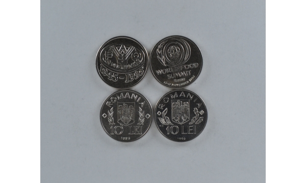 Romania 2 coin set FAO