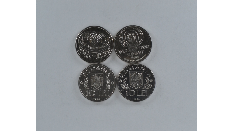 Romania 2 coin set FAO