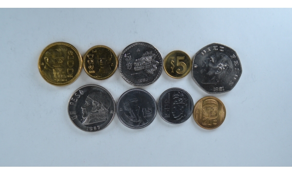 Mexico 9 coin set