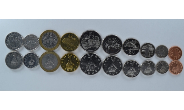 Zimbabwe 10 coin set