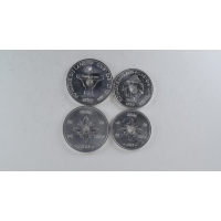 Laos 2 coin set 1952 20 50