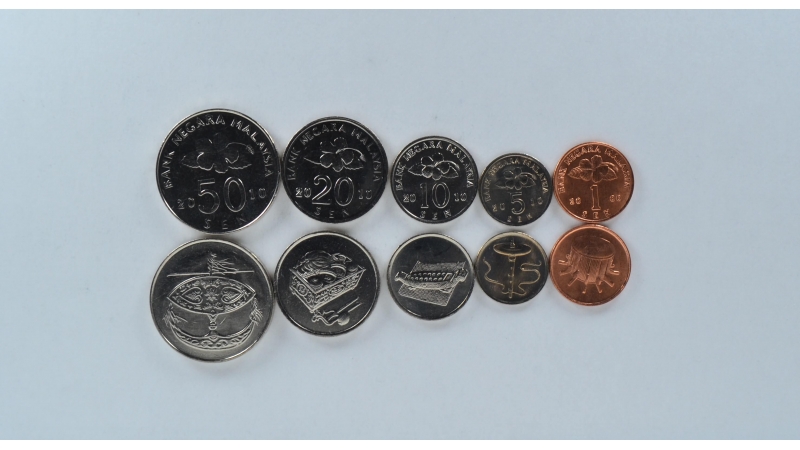 Malaizija 5 monetų rinkinys