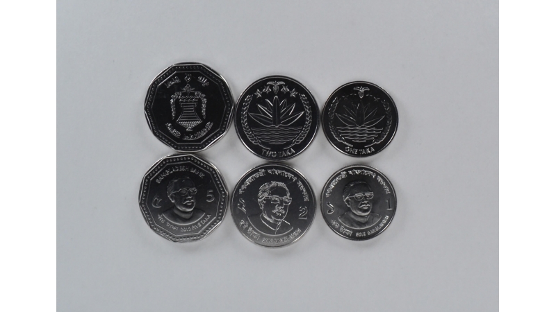 Bangladesh 3 coin set