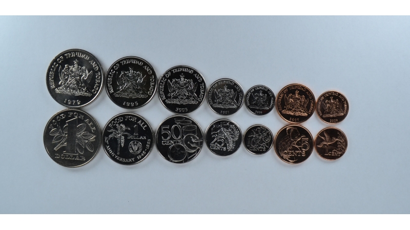 Trinidad & Tobago 7 coin set