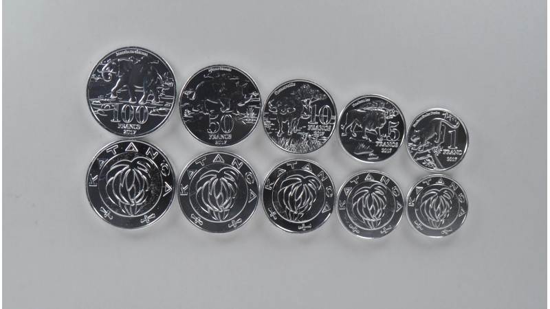 Katanga 5 coin set 2017