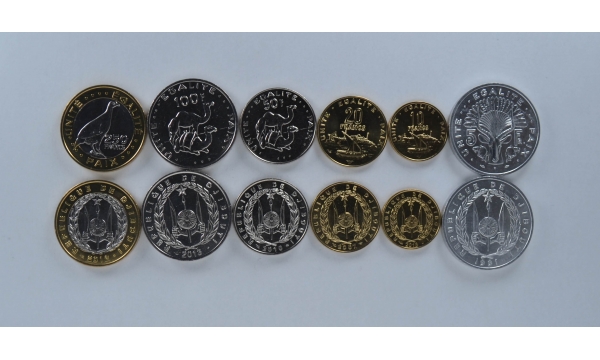 Džibutis 6 monetų rinkinys