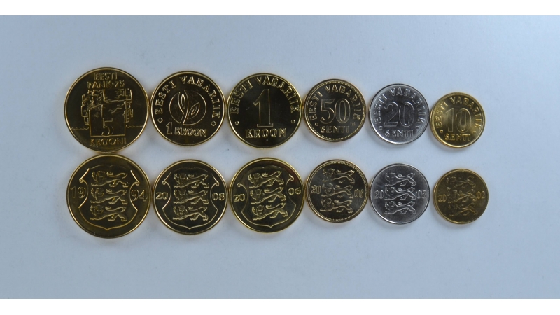 Estonia 6 coin set