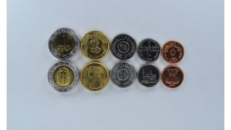 Egiptas 5 monetų rinkinys