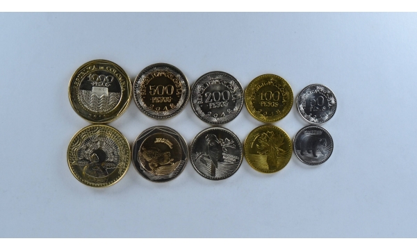 Kolumbija 5 coin set